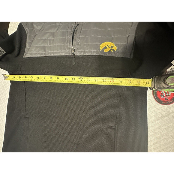 NWT Iowa Hawkeyes Colosseum pullover jacket black Mens size Medium Collegiate - Picture 14 of 15